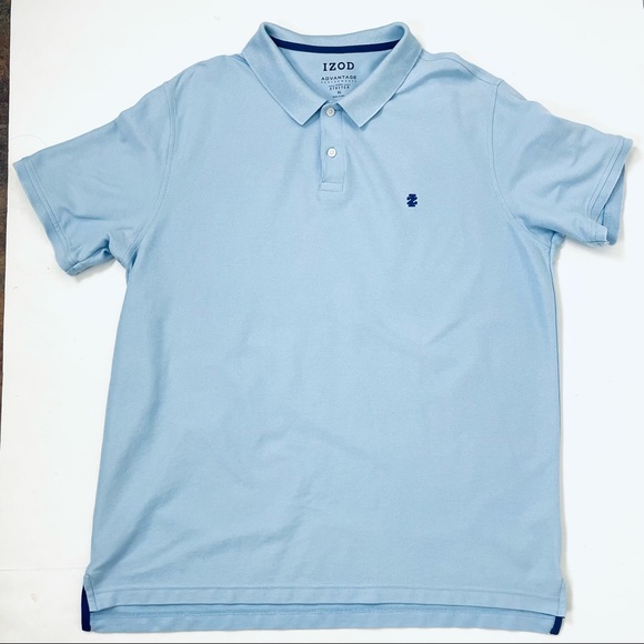Izod Other - IZOD Advantage Performance Natural Stretch Light Blue Polo Shirt XL